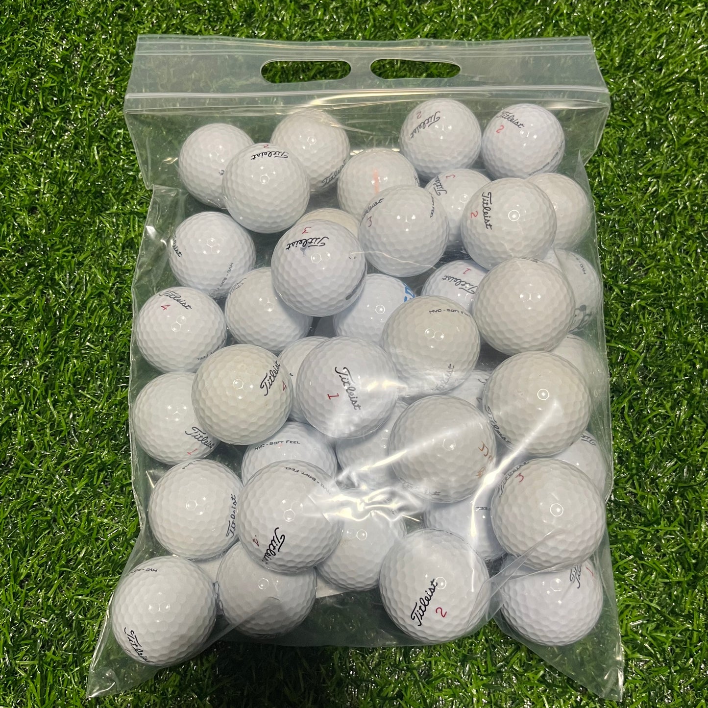タイトリスト-HVC SOFT FEEL 40球 【ロストボール S-Lank】